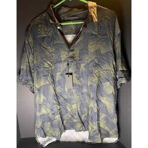John Varvatos Mens 2XL Button Loren Shirt Green Modal Lightweight NWT Preppy